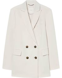 Marina Rinaldi - Fox Double-Breasted Blazer - Lyst