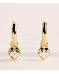 Harrods - And Diamond Hoop Earrings - Lyst