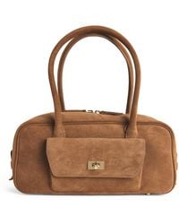 Sandro - Suede Ezmehralda Top-Handle Bag - Lyst