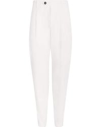 Eleventy - Stretch-Cotton Relaxed Trousers - Lyst
