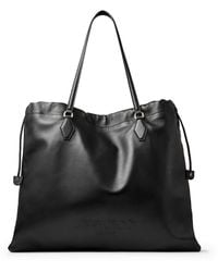 Jimmy Choo - Large Leather Drawstring Tote Bag - Lyst