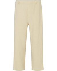 Commas - Textured Wide Leg Trousers - Lyst