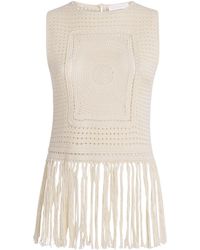 Zimmermann - Crochet Fringe Indra Tank Top - Lyst