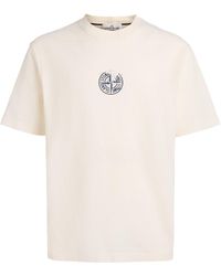 Stone Island - Cotton Vertical Compass T-Shirt - Lyst