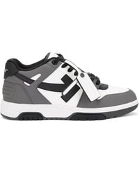 Off-White c/o Virgil Abloh - Out Of Office Logo-Embroidered Leather Low-Top Trainers - Lyst