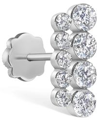 Maria Tash - Invisible Set Diamond Apsara Bar Threaded Stud Earring - Lyst