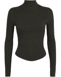Victoria Beckham - Merino Ribbed Sweater - Lyst