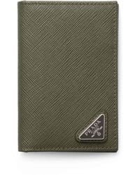 Prada - Saffiano Leather Bifold Wallet - Lyst