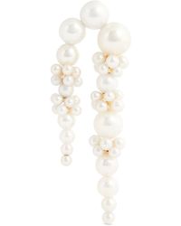 Sophie Bille Brahe - Yellow Gold And Pearl Palais De Nuit Single Left Earring - Lyst