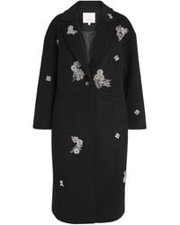 Cinq À Sept - Crystal-Embellished Ivy Gravis Coat - Lyst