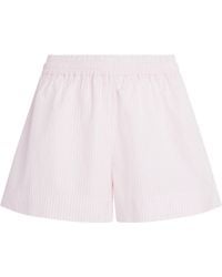 Suzie Kondi - Cotton Stripe Shkip Shorts - Lyst