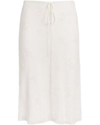 STAUD - Embellished Lucia Midi Skirt - Lyst