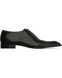 Saint Laurent - Patent Leather Stanton Oxford Shoes - Lyst