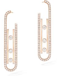 Messika - Rose Gold And Diamond Move 10th Birthday Earrings - Lyst