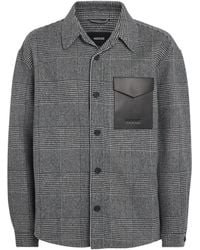 Mackage - Wool Leather-Trim Emmanuel Overshirt - Lyst