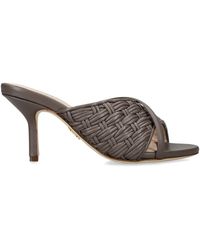 Rodo - Leather Mabella Heeled Mules 80 - Lyst