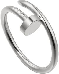 Cartier - Small White Gold Juste Un Clou Ring - Lyst