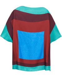 Loewe - Silk Scarf-Effect T-Shirt - Lyst