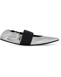 Givenchy - Leather Crush Ballet Flats - Lyst