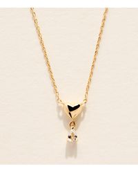 Astrid & Miyu - And Topaz Heart Necklace - Lyst