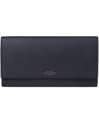 Smythson - Leather Marshall Travel Wallet - Lyst