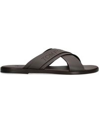 Tom Ford - Leather Preston Slides - Lyst