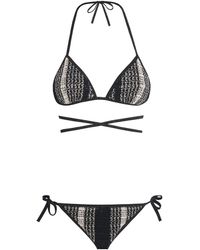 Missoni - Striped Tie-Up Triangle Bikini - Lyst