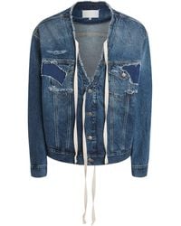 Maison Margiela - Distressed Assemblage Denim Jacket - Lyst