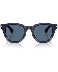 Burberry - Acetate Round Sunglasses - Lyst