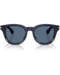 Burberry - Acetate Round Sunglasses - Lyst
