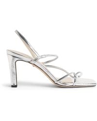Sandro - Metallic Faye Heeled Sandals 70 - Lyst