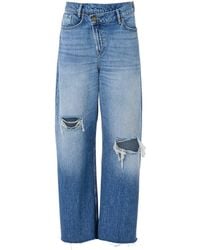 AllSaints - Crossover Aki Jeans - Lyst