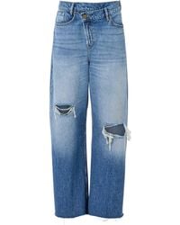 AllSaints - Crossover Aki Jeans - Lyst