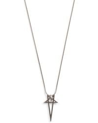 Rick Owens - Pentagram Charm Necklace - Lyst