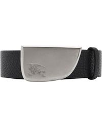 Burberry - Leather Shield Ekd Belt - Lyst
