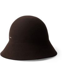 Prada - Fleece Wool Cloche Hat - Lyst