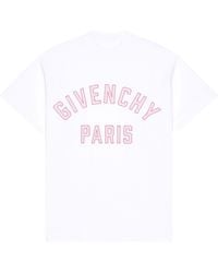 Givenchy - Cotton Embroidered Logo T-Shirt - Lyst