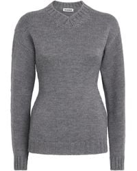 Jil Sander - Wool V-Neck Sweater - Lyst