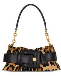 Balmain - Mini Leopard Anthem Shoulder Bag - Lyst