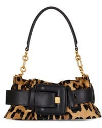 Balmain - Mini Leopard Anthem Shoulder Bag - Lyst