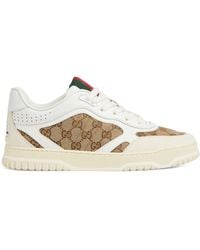Gucci - Canvas Re-web Sneakers - Lyst