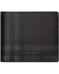 Burberry - City Check Bifold Wallet - Lyst