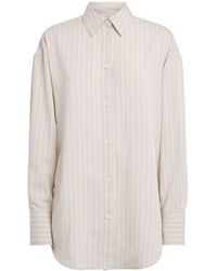 TOTEME - Silk Oversized Stripe Shirt - Lyst