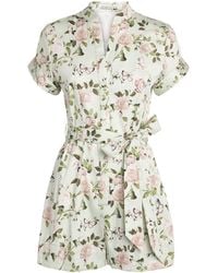 Alice + Olivia - Floral Lucy Playsuit - Lyst