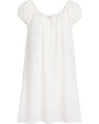 Faithfull the Brand - Broderie Anglaise Serafina Mini Dress - Lyst