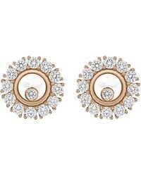 Chopard - And Diamond Happy Diamonds Icons Joaillerie Stud Earrings - Lyst