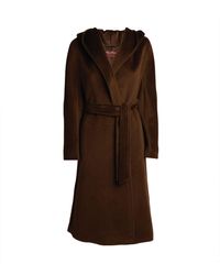 Max Mara Balta Hooded Coat - Orange