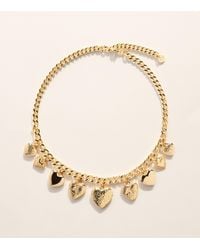 Self-Portrait - Heart Charm Necklace - Lyst