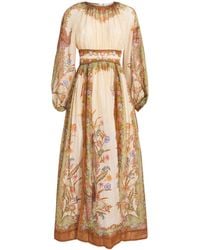 Zimmermann - Cotton-Silk Indra Maxi Dress - Lyst