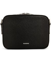 Sandro - Saffiano Leather Cross-Body Bag - Lyst